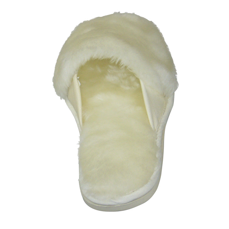 Women's Tanya Sheep Plush Scuff Slippers - Soft Fuzzy House Shoes for Indoor Comfort, Cozy Winter Home Wear & Gift Idea