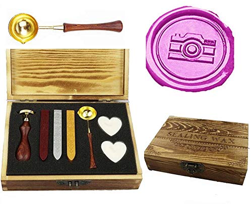 Vintage Wax Seal Stamp Kit for Wedding Invitations & Gifts