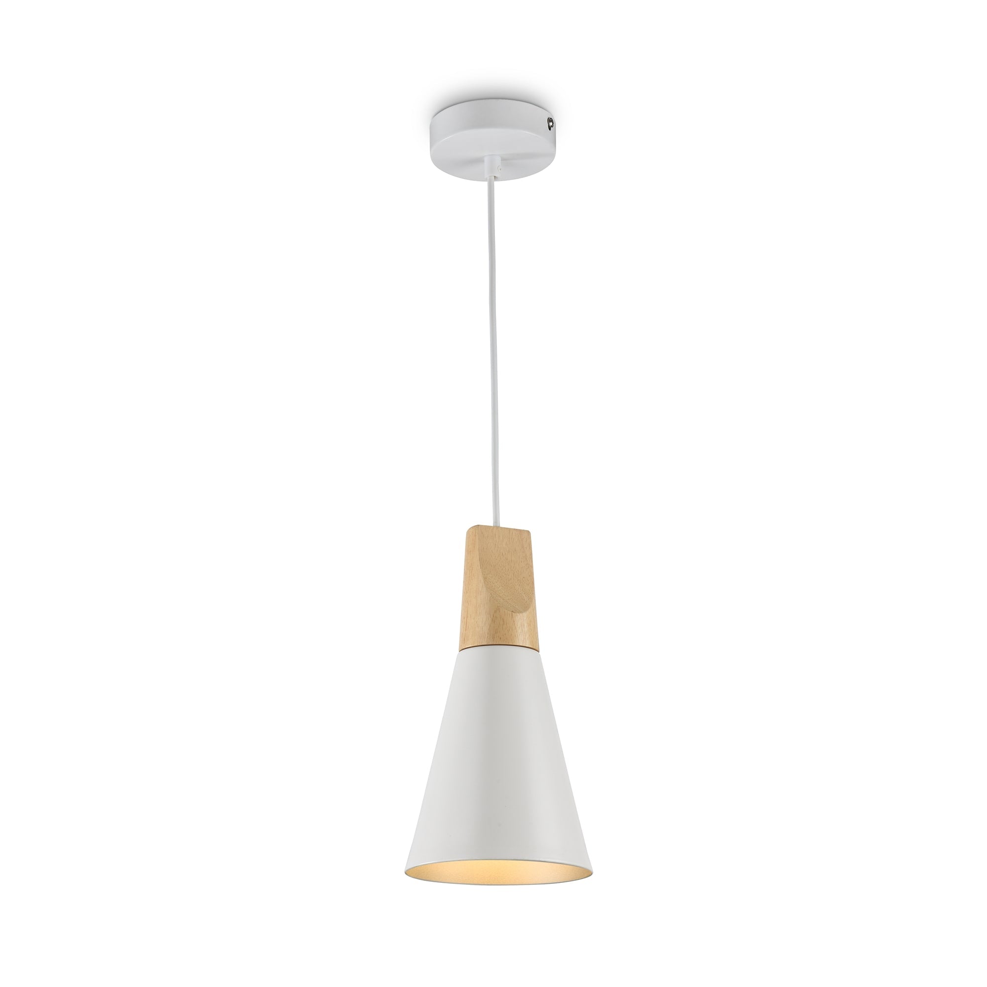 Bicones Pendant Light Fixture - Modern Glass Ceiling Lamp in Multiple Colors & Sizes (6/8/10 Inch) - Perfect for Kitchen Island, Dining Room, Bedroom Lighting