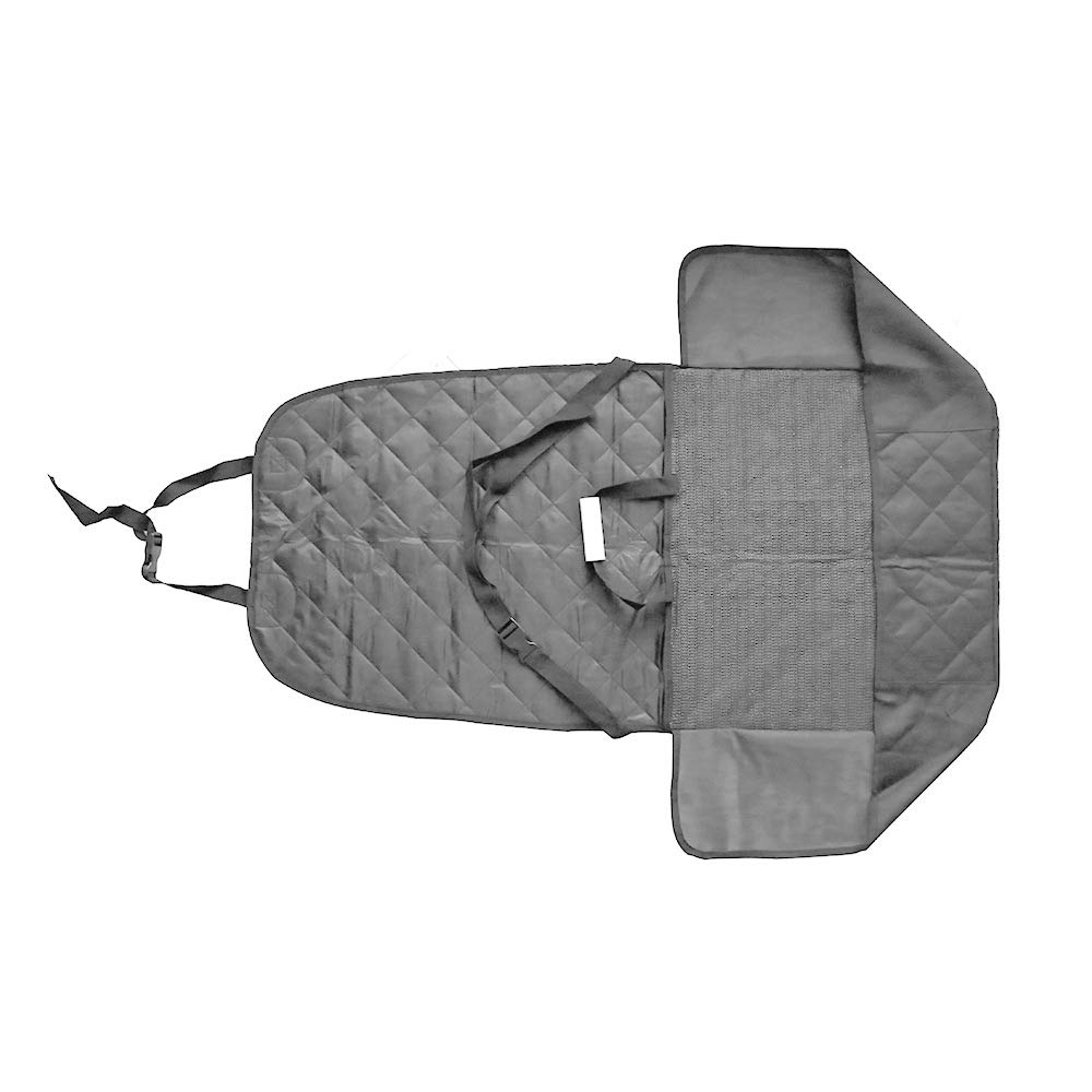 HONEST OUTFITTERS Waterproof Non-Slip Dog Car Seat Cover for Cars, Trucks & SUVs - Durable Pet Front Seat Protector (Gray) | Perfect for Travel, Outdoor Adventures & Daily Commutes