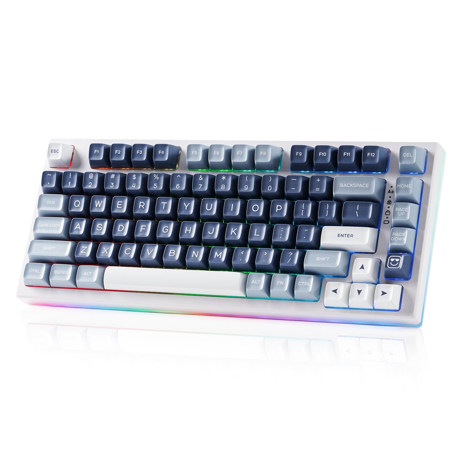 YUNZII YZ75 Pro Wireless Mechanical Keyboard - 75% Layout, Bluetooth/2.4G/USB-C, RGB Backlit, Hot-Swappable for Gaming & Office Use