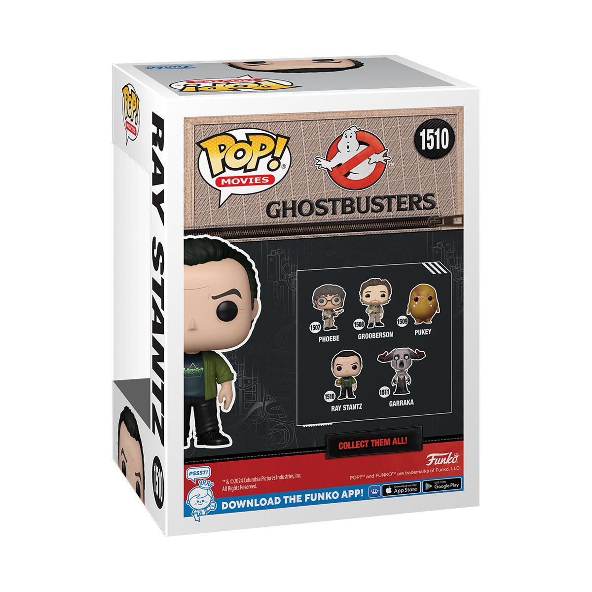 Ghostbusters: Frozen Empire Ray Stantz Glow in the Dark Funko Pop! Vinyl Figure #1510 - Collectible Toy for Movie Fans, Perfect for Display & Gifts