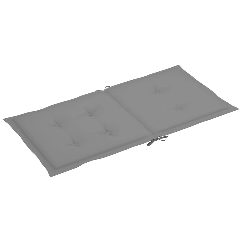 Premium 2-Pack Grey Garden Chair Cushions 39.4