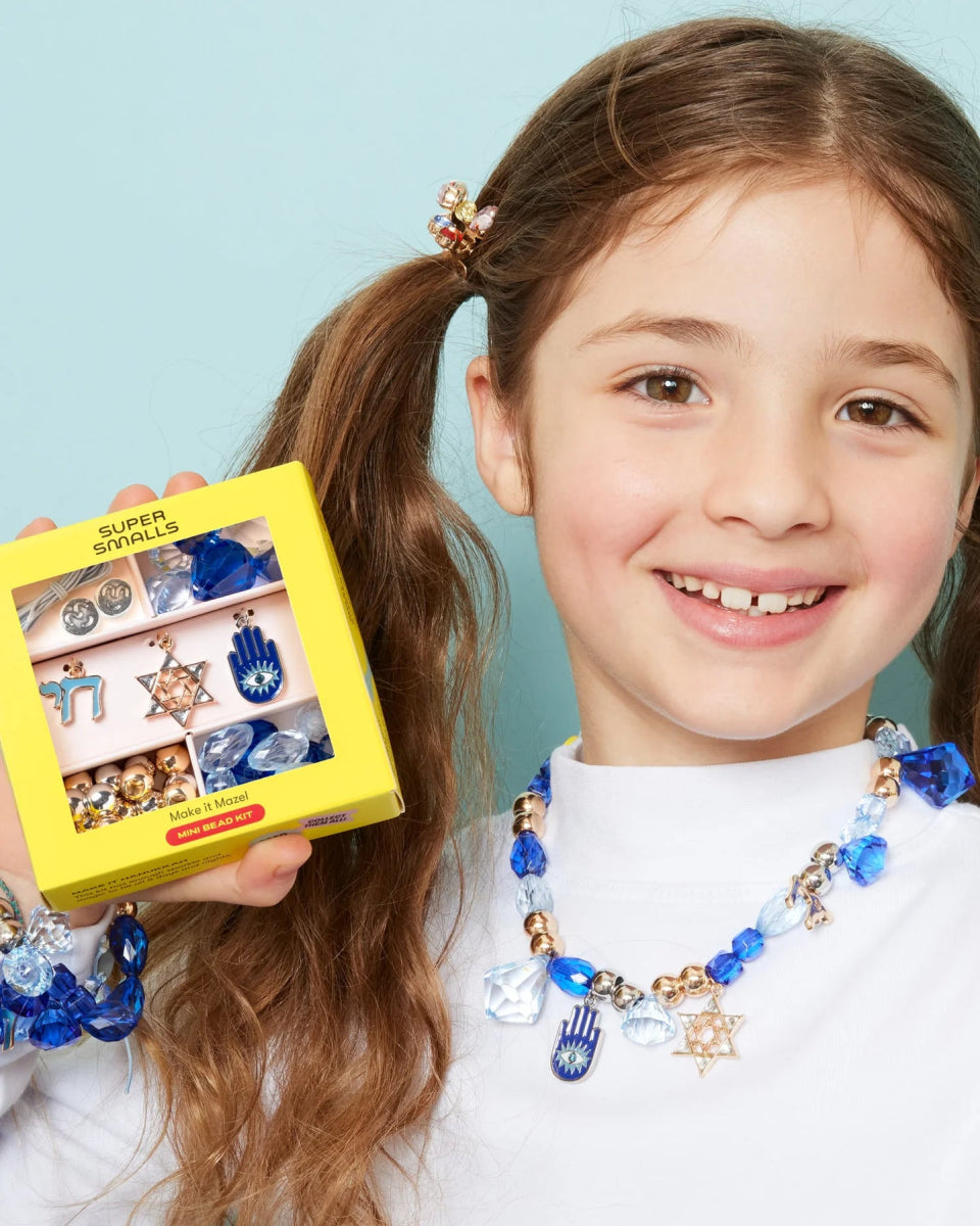 MAKE IT MAZEL Mini Bead Kit for DIY Jewelry Making - Creative Craft Beads Set for Bracelets, Necklaces & Keychains - Perfect Gift for Kids & Adults