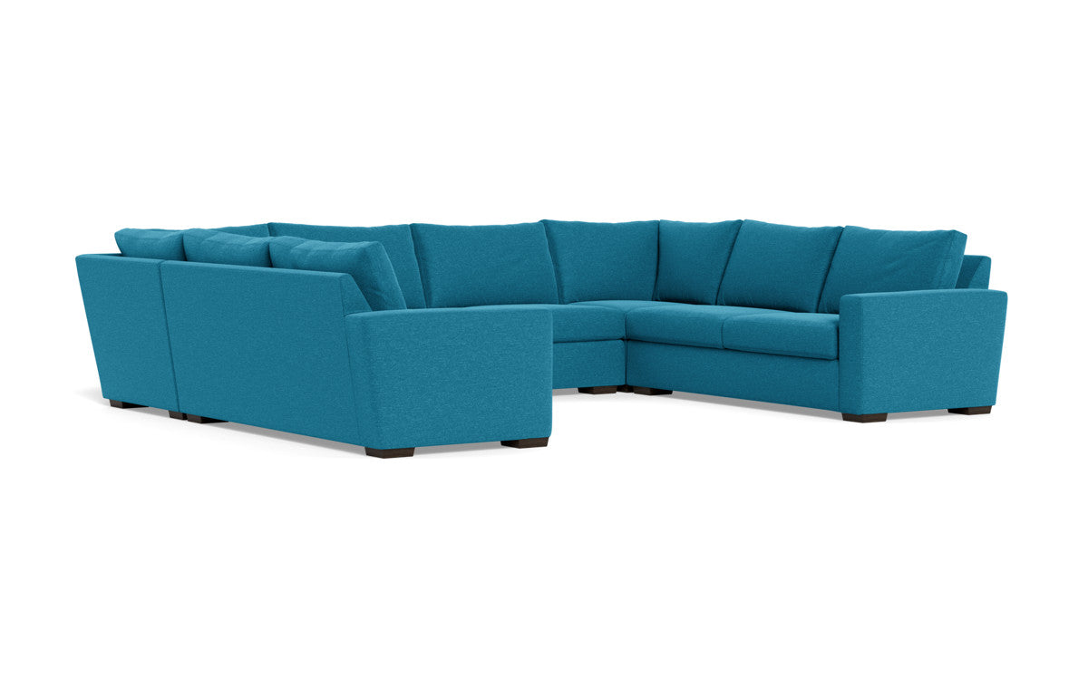 Modern Mesa 154 Condo U-Shaped Sectional Sofa - Comfortable L-Shaped Couch for Living Room, Family Room & Small Spaces