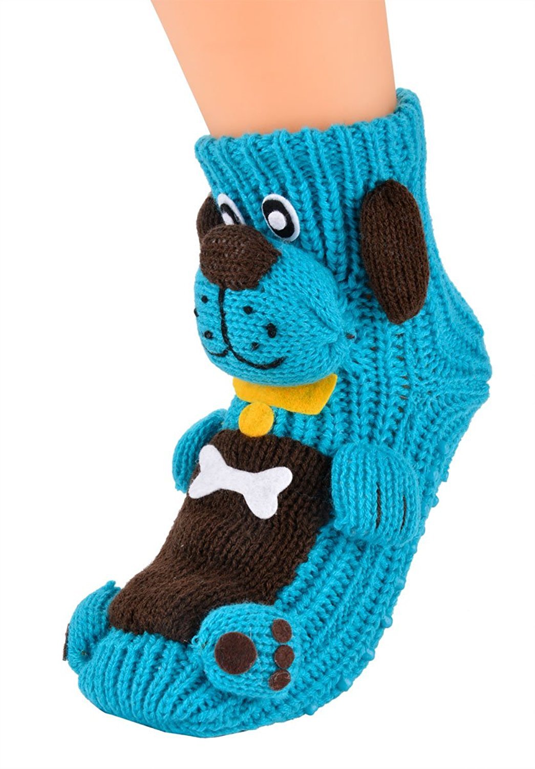 Women's Thick Knit Non-Slip Warm Winter Socks - Cozy Indoor Floor Slippers for Home, Office & Lounge Comfort