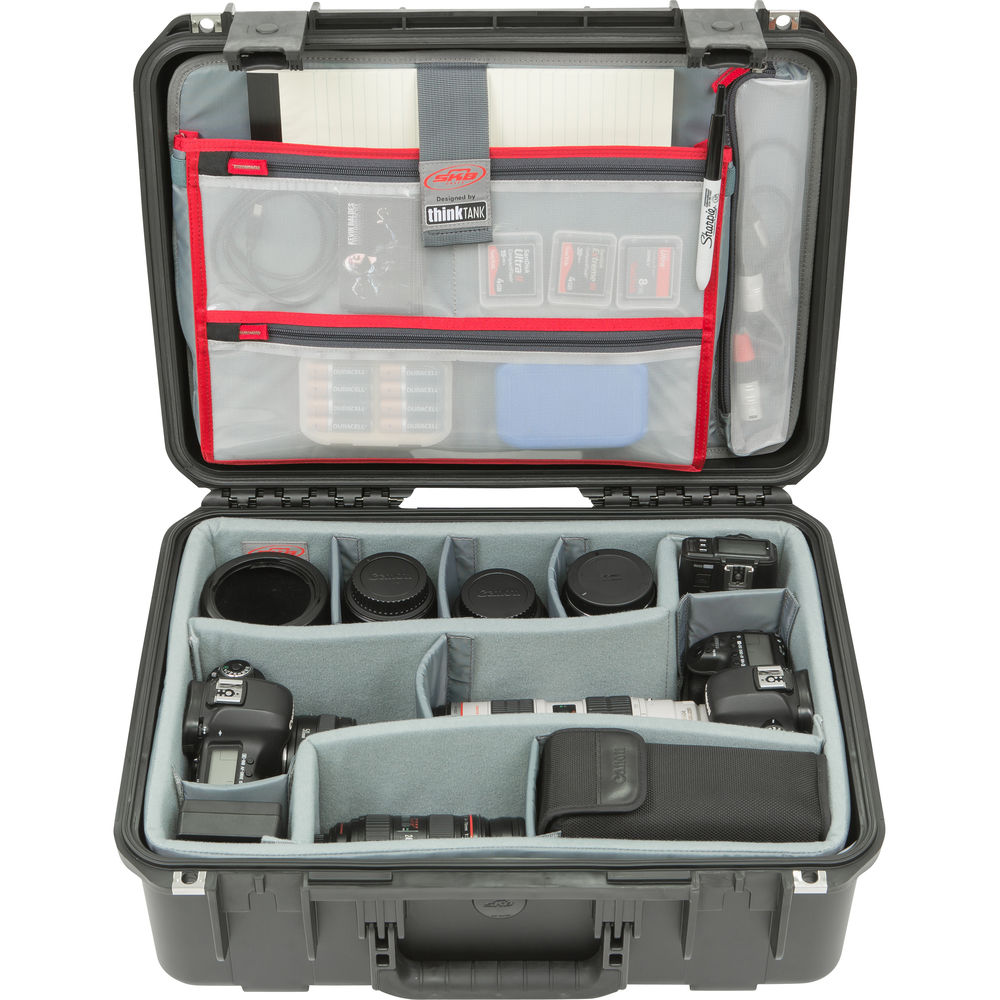 SKB iSeries 1813 7 Case with Think Tank Photo Dividers & Lid Organizer - Durable Hard Shell Protective Case for Camera Equipment, Electronics & Tools - Perfect for Travel, Storage & Professional Photography