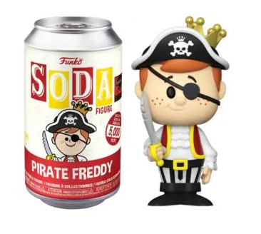Funtastic Voyage 2024 Freddy as Pirate 5000-Piece Soda Pop Vinyl Collectible Figure - Perfect for Pop Culture Displays, Gift Giving & Collector Showcases