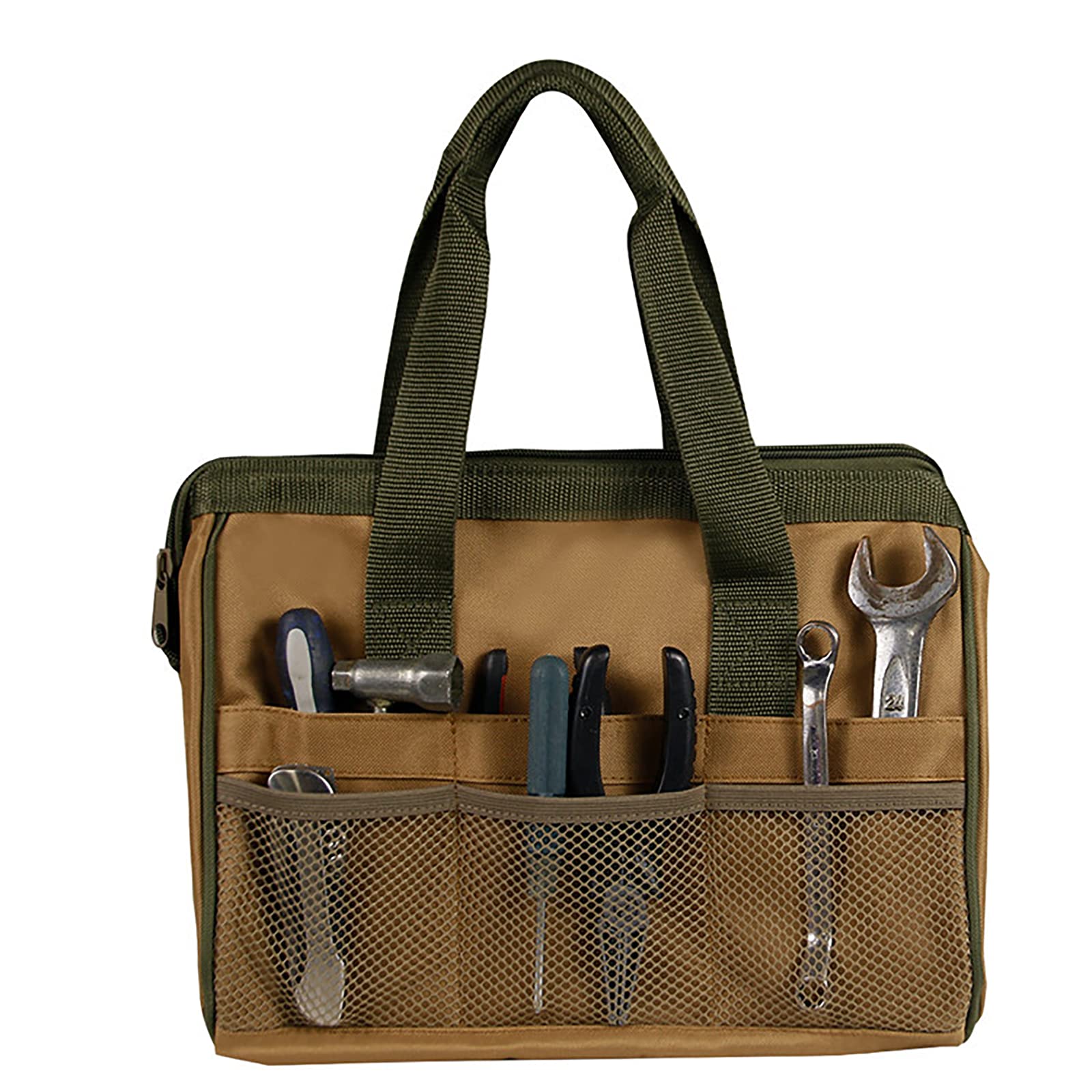 Nicoone Heavy Duty Gardening Tote Bag with Multiple Pockets - Durable Oxford Cloth Tool Organizer for Gardeners, Painters, Carpenters & Electricians - Perfect for Outdoor Work, DIY Projects & Professional Tool Storage