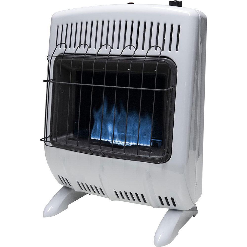 Mr. Heater F299721 20,000 BTU Vent-Free Blue Flame Natural Gas Heater - Indoor Space Heating for Garages, Basements & Workshops