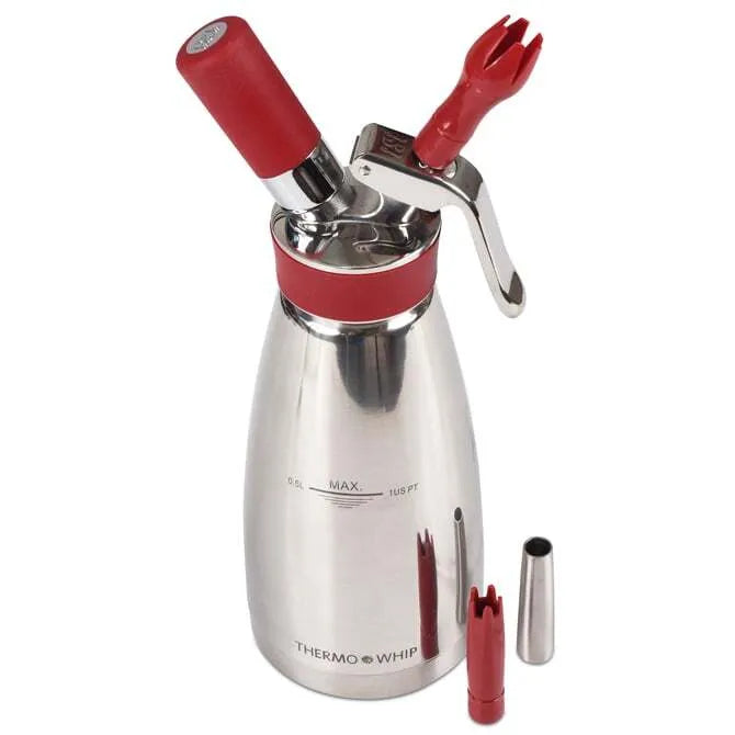Professional Thermo Whip Pint - High-Quality Whipped Cream Dispenser for Desserts, Coffee & Cocktails | Perfect for Home Baking, Barista Use & Party Catering