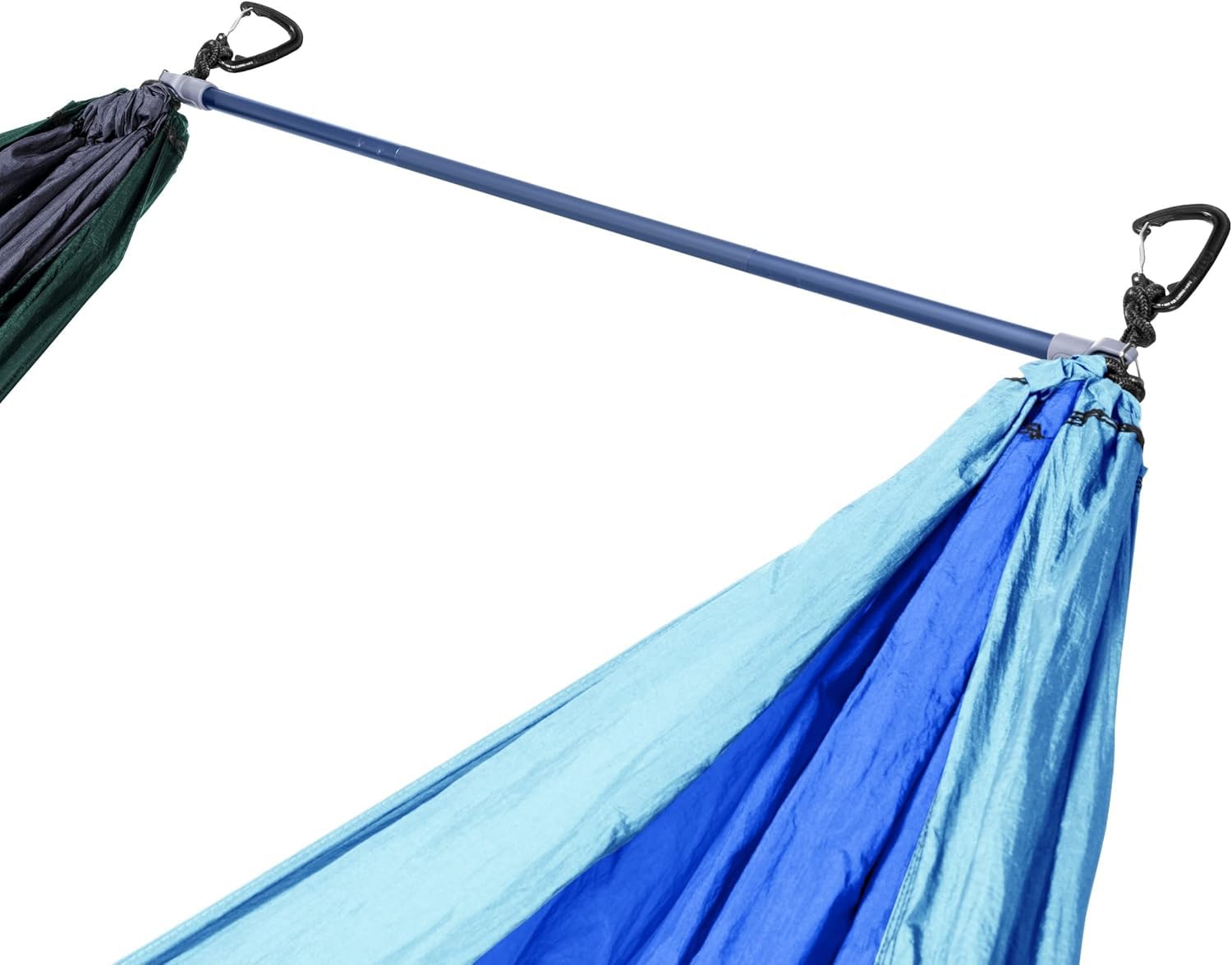ENO Fuse Tandem Hammock System - Lightweight Dual Hammock with Durable Dacron Fabric & Anodized Aluminum Spreader Bars (Slate Color, 277g) - Perfect for Camping, Backpacking, and Outdoor Adventures with Friends