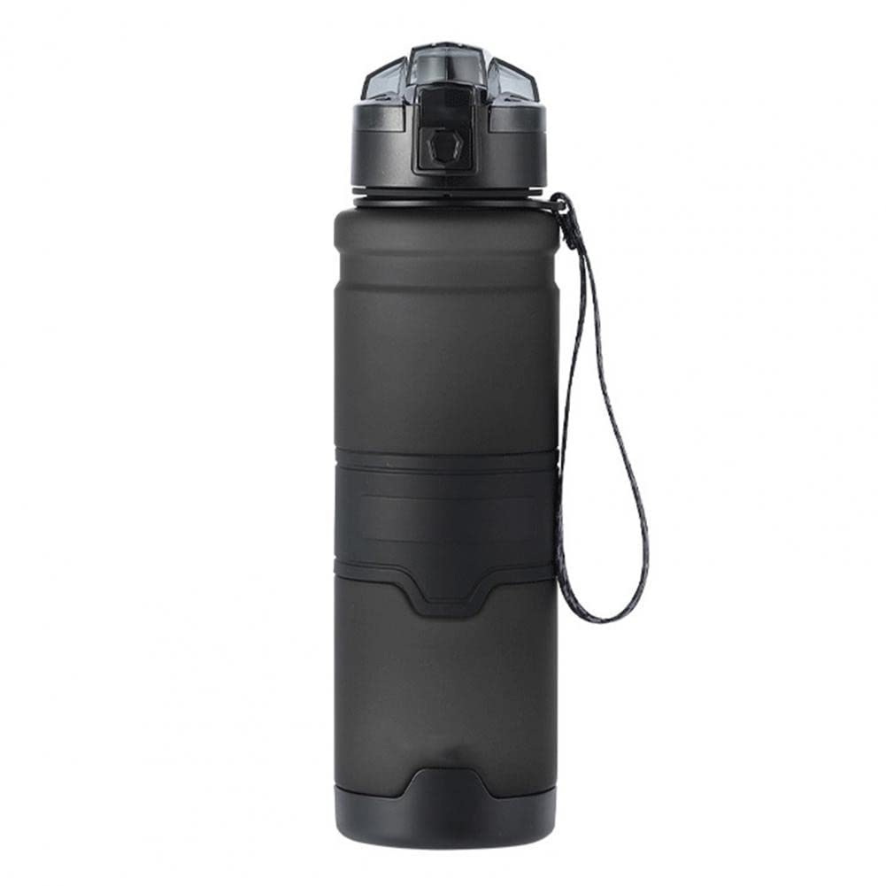 Large 1500ml Sports Water Bottle with Filter - BPA Free Cycling & Fitness Water Bottle for Kids & Adults, Perfect for Gym, School & Outdoor Activities (Grey)