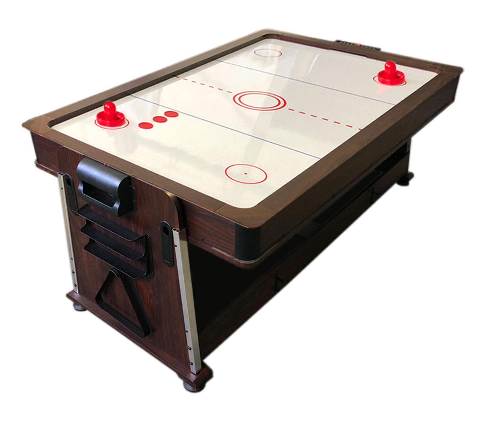 7FT American Pool Table with Table Tennis Top & Air Hockey Conversion - Multi-Game Combo for Home, Game Room & Entertainment Centers