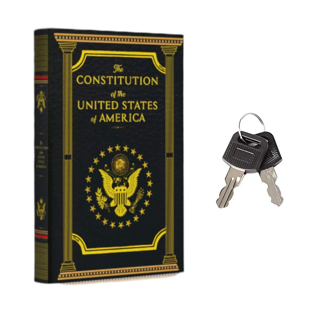 Fake Book Box Safe with Key Lock - Hidden Diversion Safe for Valuables - Discreet Home & Office Security - Secret Storage for Cash, Jewelry & Documents - Perfect for Bedroom, Living Room & Travel