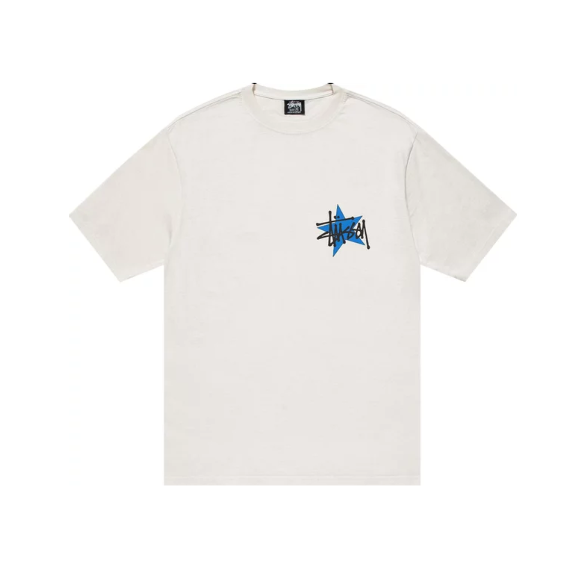 Stüssy Star Pigment Dyed T-Shirt for Men - Natural Cotton Vintage Washed Tee - Casual Streetwear for Everyday Wear & Urban Fashion