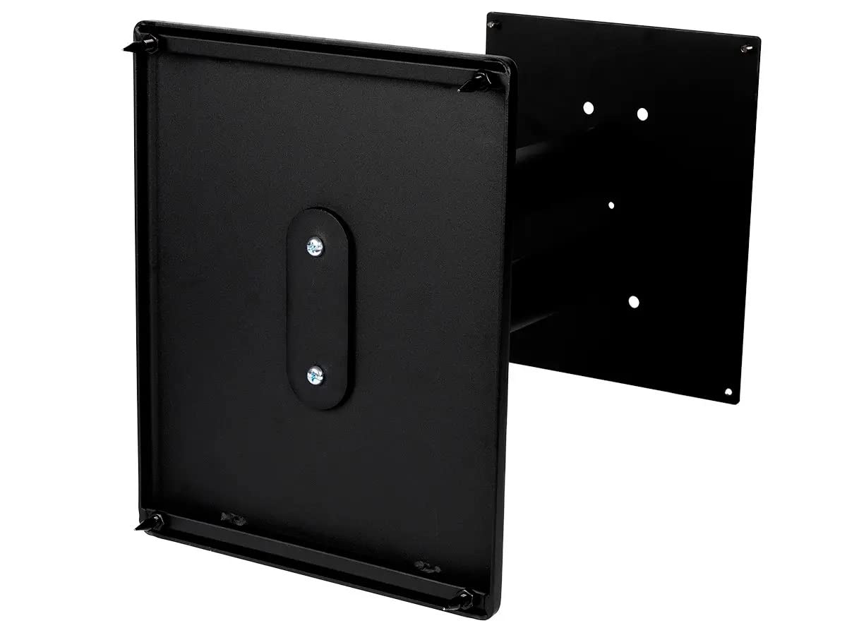 Heavy Duty 32 Inch Steel Speaker Stand with Adjustable Top Plate - Supports Up to 75 lbs - Scratch Resistant for Center & Bookshelf Speakers - Perfect for Home Theater, Studio & Audio Setups