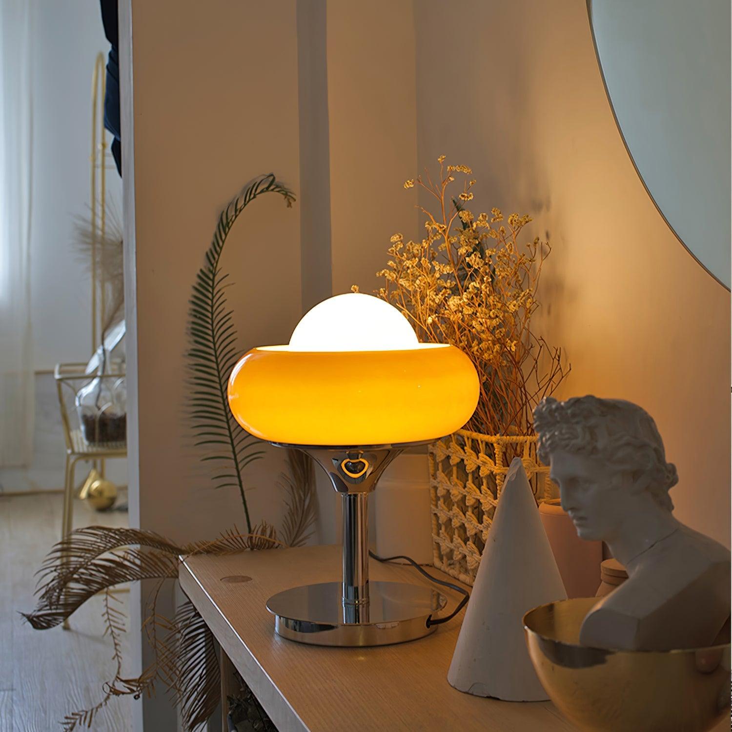 Harvey Table Lamp - Modern LED Desk Light for Home Office, Bedroom & Living Room - Adjustable Brightness & Warm White Light for Reading & Working