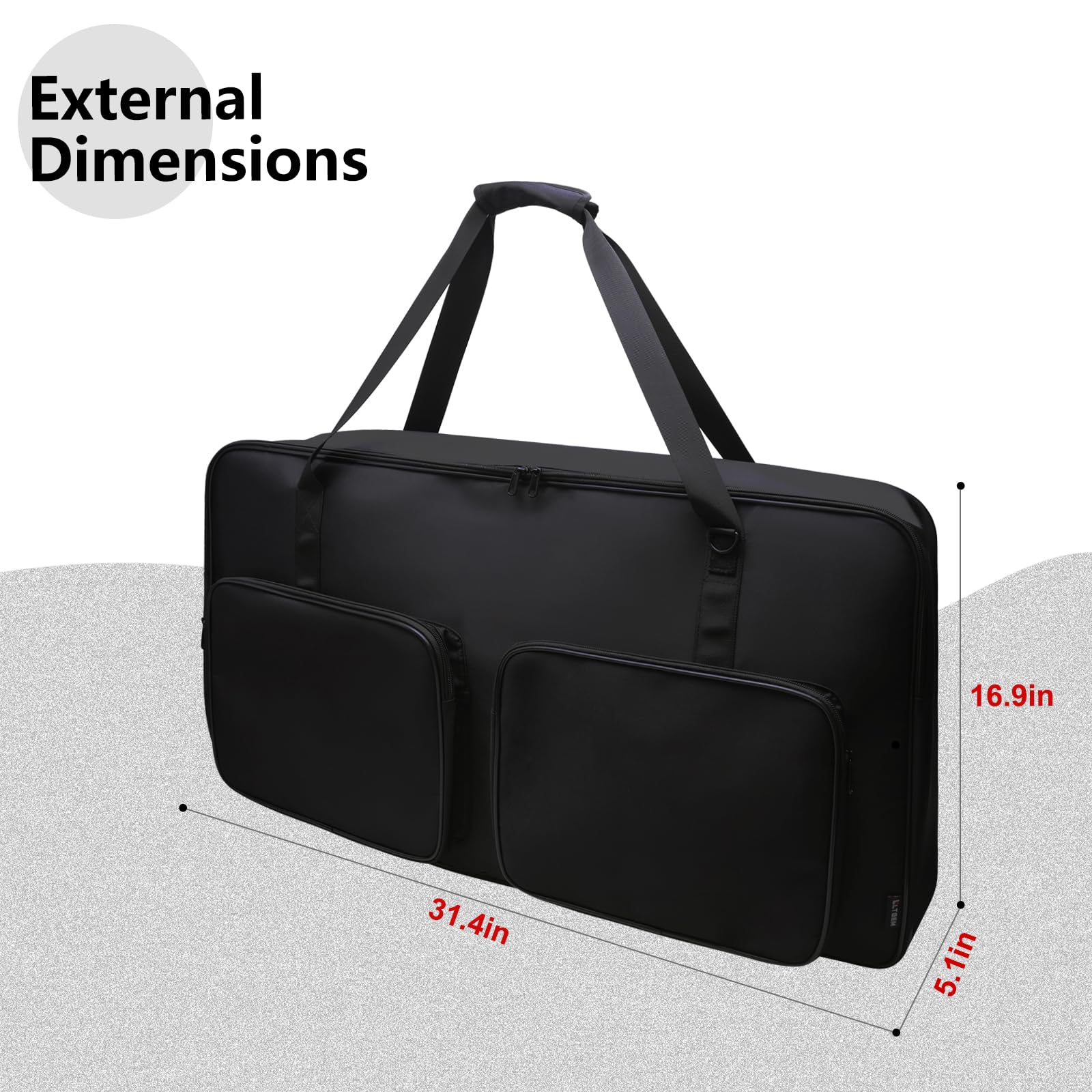 LTGEM DJ Controller Bag Case - Compatible with Pioneer DDJ-FLX10, DDJ-REV7, DDJ-REV5, RANE ONE, AKAI MPK249 & Denon SC Live 2/4 (31.4