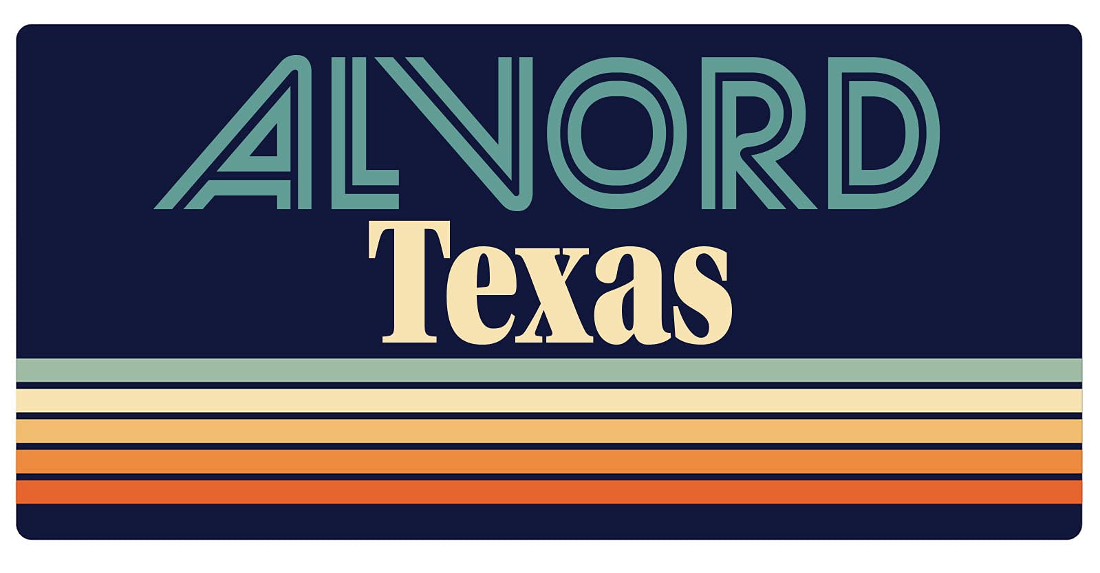 Alvord Texas 5 x 2.5-Inch Retro Fridge Magnet - Vintage Souvenir for Collectors & Travel Lovers - Perfect for Refrigerators, Lockers & Office Decor