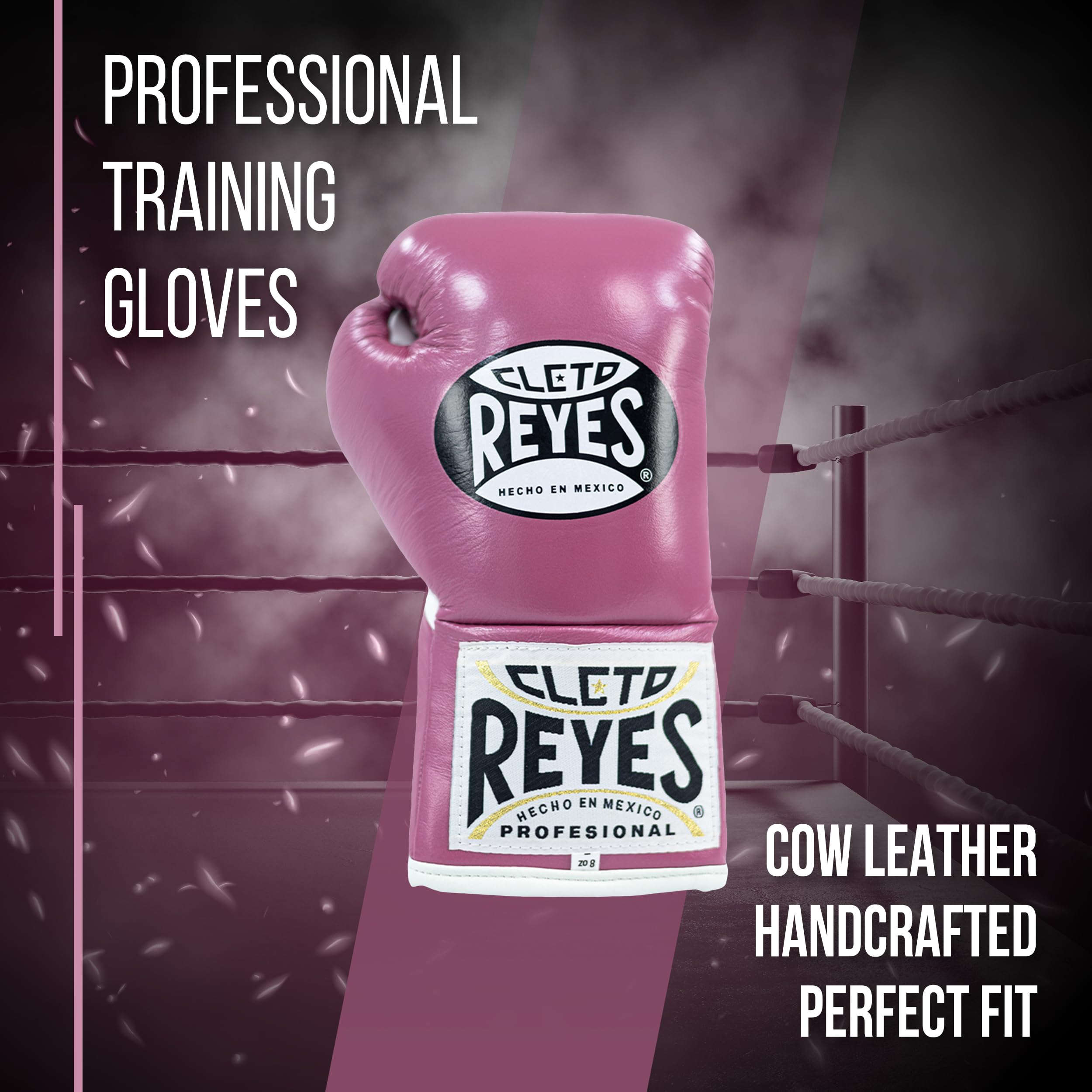 Cleto Reyes Professional Competition Boxing Gloves for Men & Women - Premium Leather & Horsehair - MMA, Kickboxing, Muay Thai Training - Lace-Up Design for Maximum Support | Perfect for Sparring, Heavy Bag Work & Competition Fights