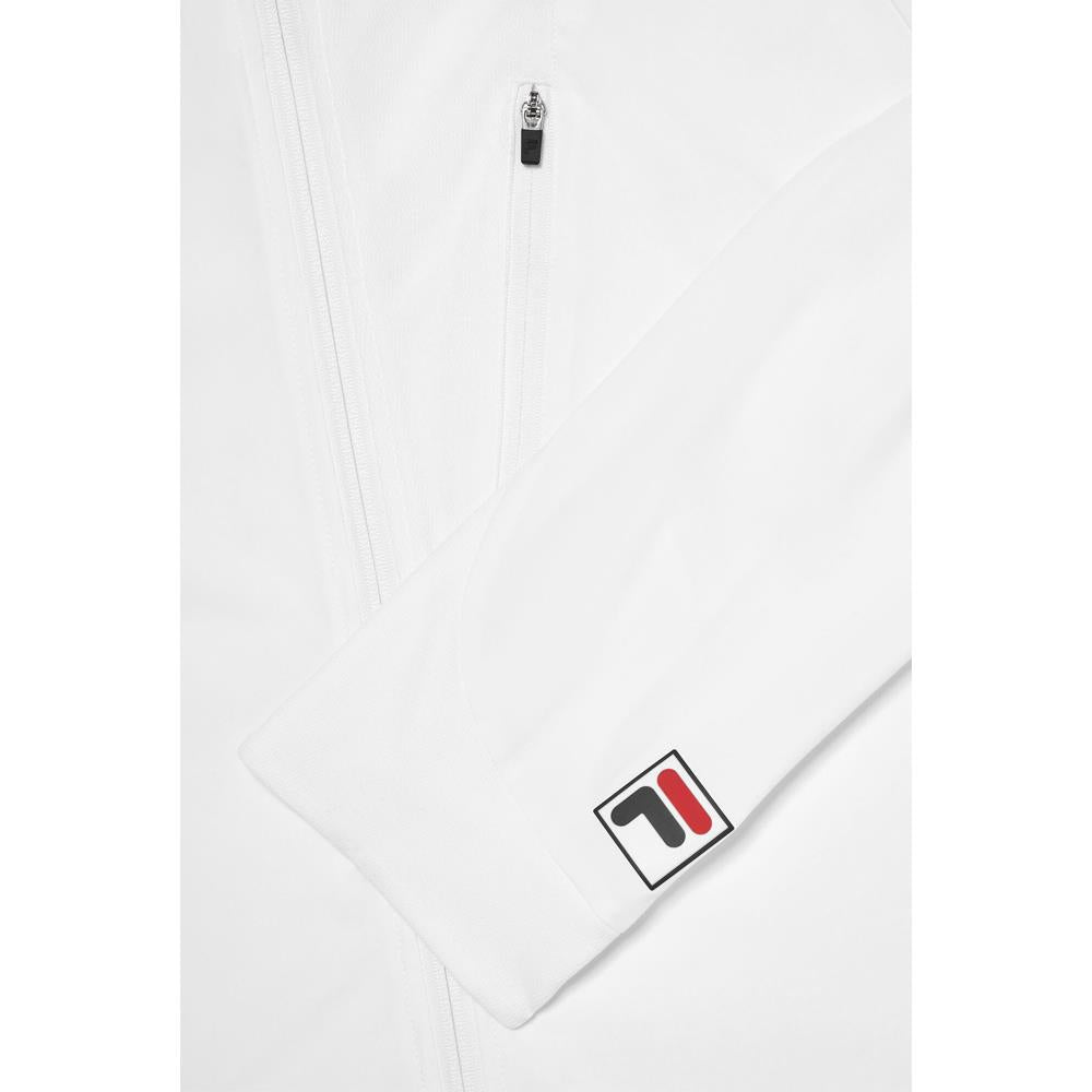 Fila Men's Essentials Lightweight Jacket - White - Comfortable & Stylish Outerwear for Casual Wear, Running, and Outdoor Activities