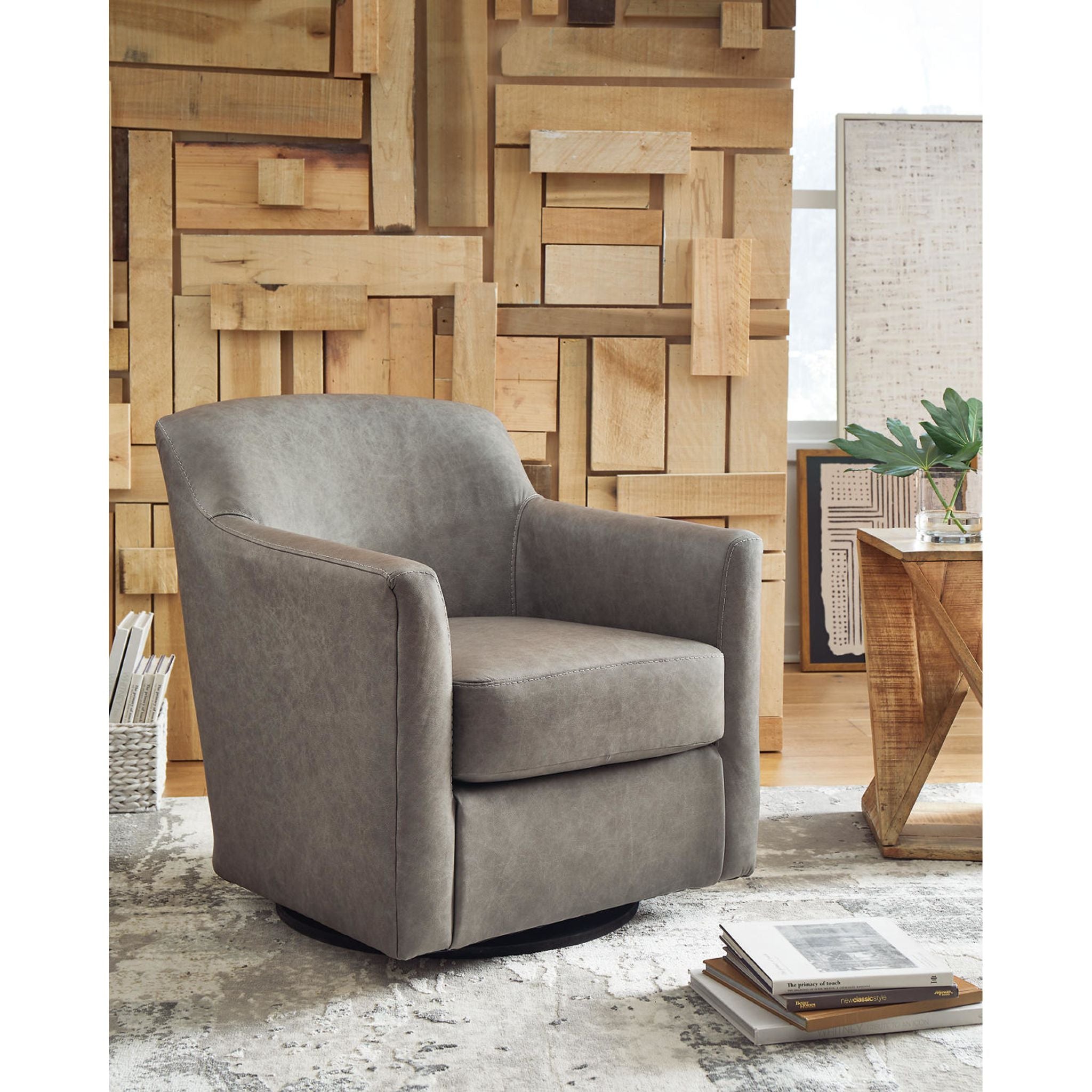 Bradney Swivel Chair - 360 Degree Rotating Office Chair with Adjustable Height, Ergonomic Design for Home & Office Workspace - Perfect for Desk Work, Gaming, and Study Sessions