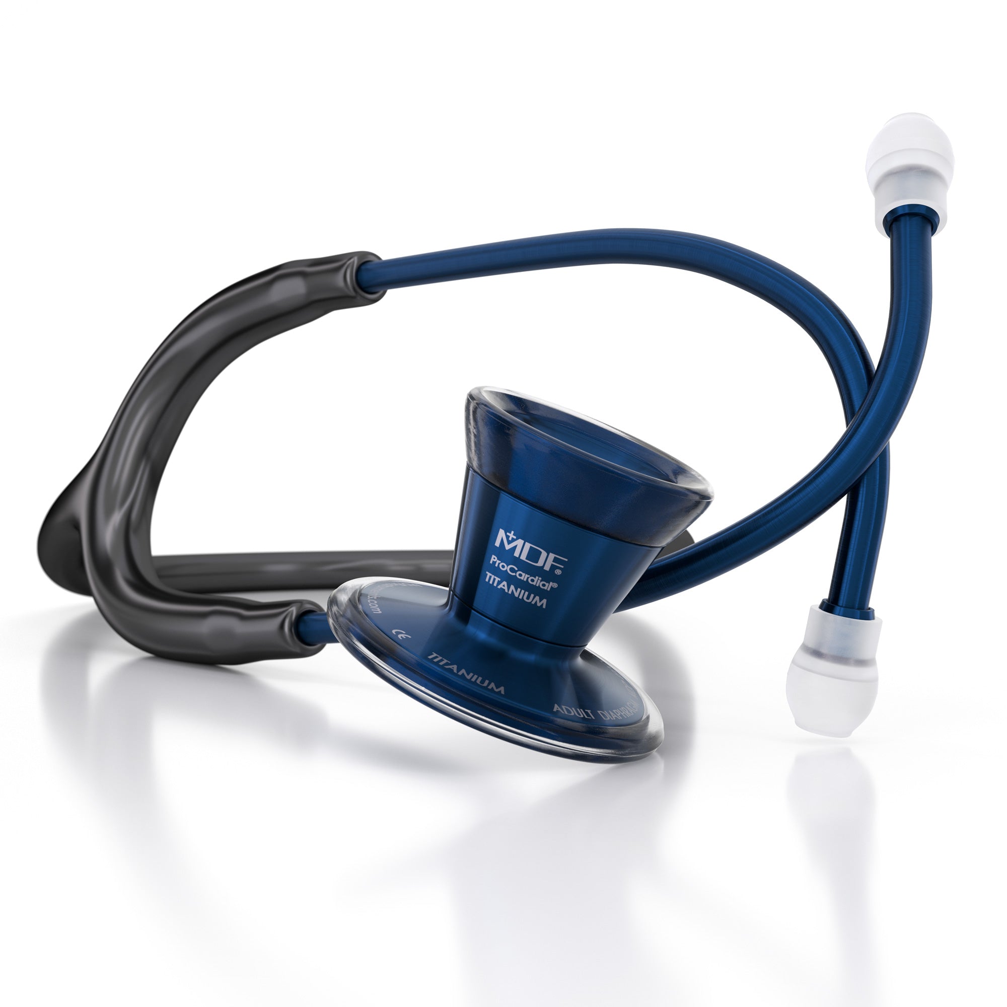 ProCardial® Titanium Cardiology Stethoscope - Black/Capridium Finish - Premium Heart & Lung Auscultation for Medical Professionals, Doctors & Nurses - Ideal for Hospital, Clinic & Emergency Use