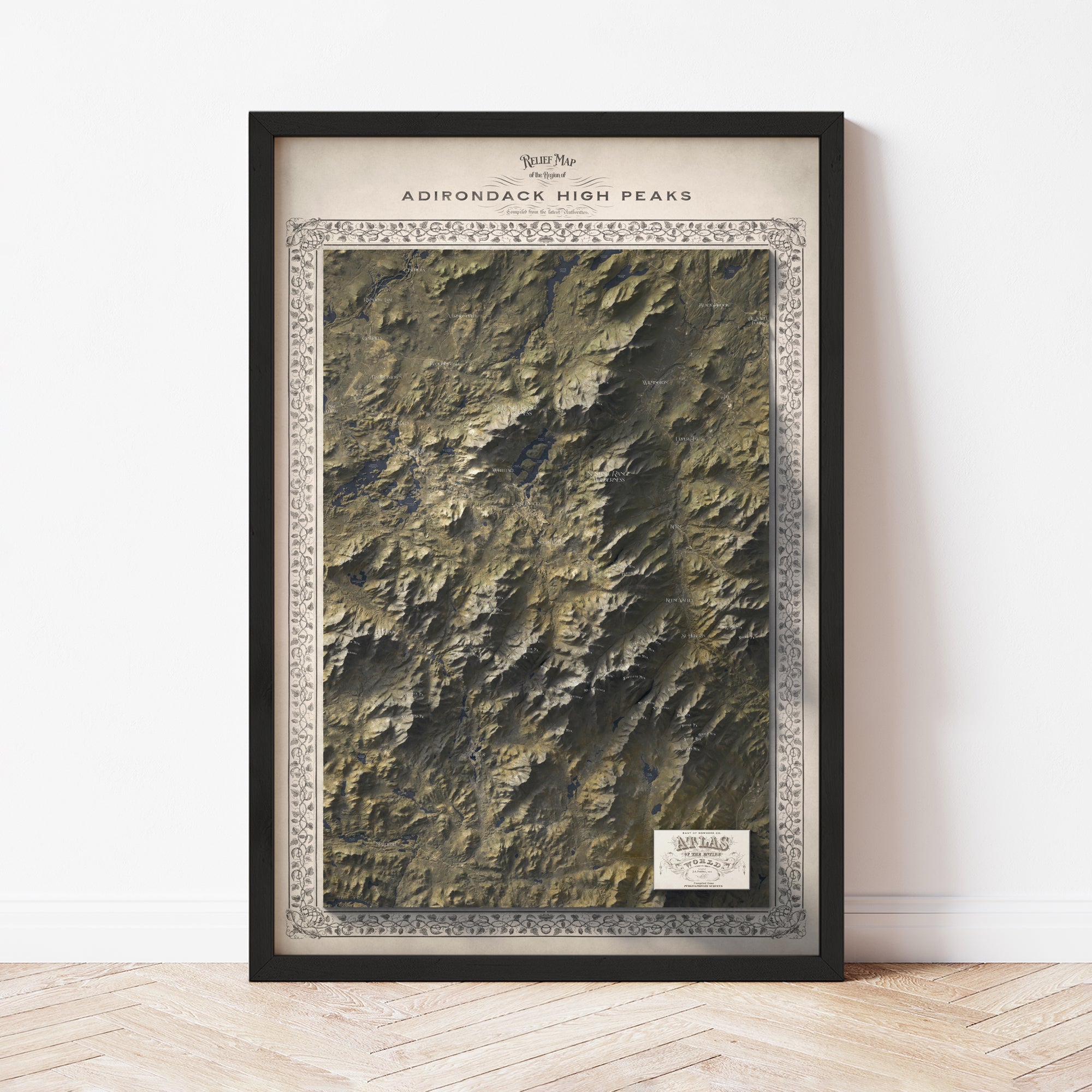 Adirondack High Peaks Hiking Map - Detailed Topographic Trail Guide for Outdoor Adventures | Perfect for Camping, Backpacking & Exploring the East of Nowhere Wilderness