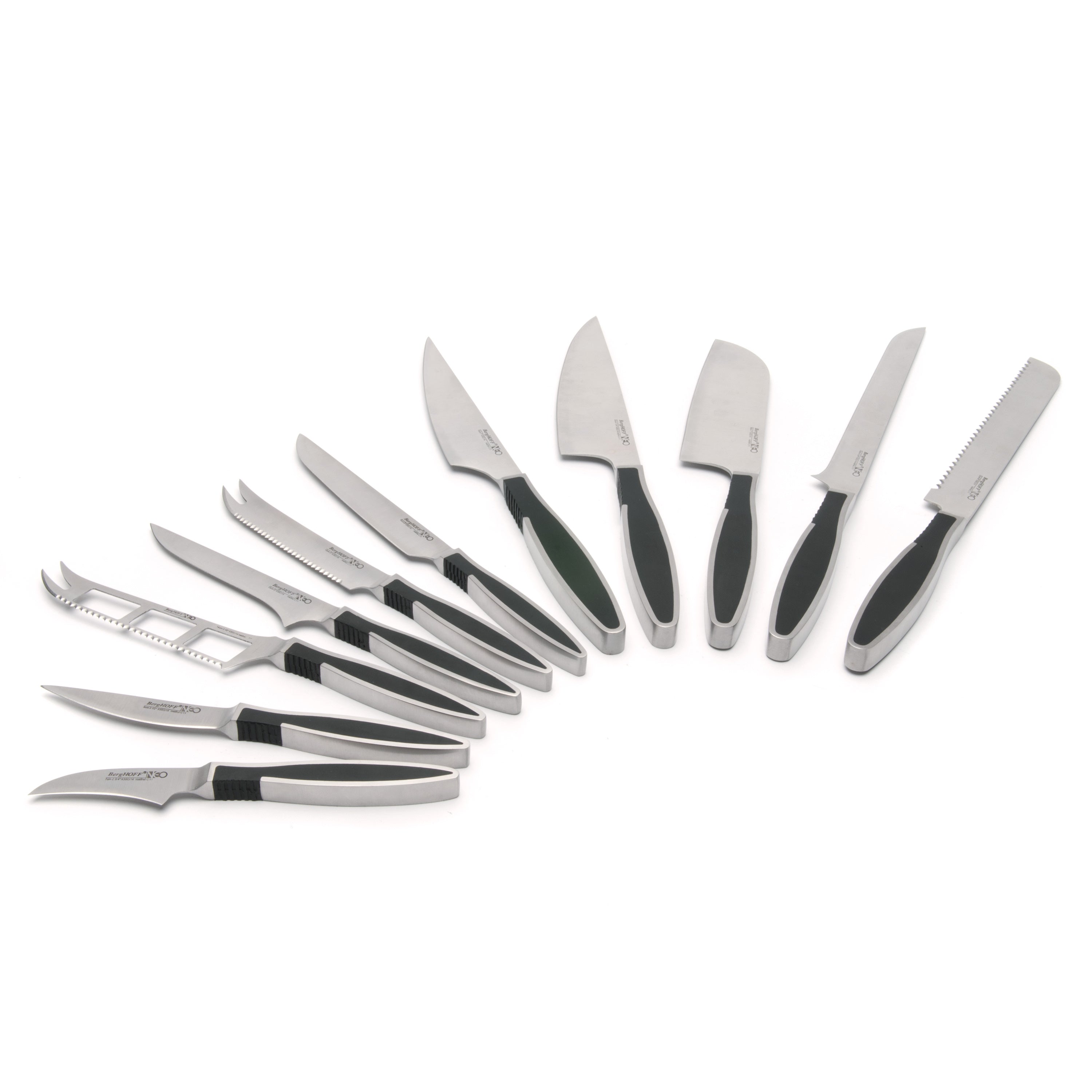 BergHOFF Neo Spanish Ham Knife - Flexible 10-Inch Stainless Steel Blade for Slicing Jamon, Prosciutto & Charcuterie | Perfect for Deli, Kitchen & Gourmet Food Preparation