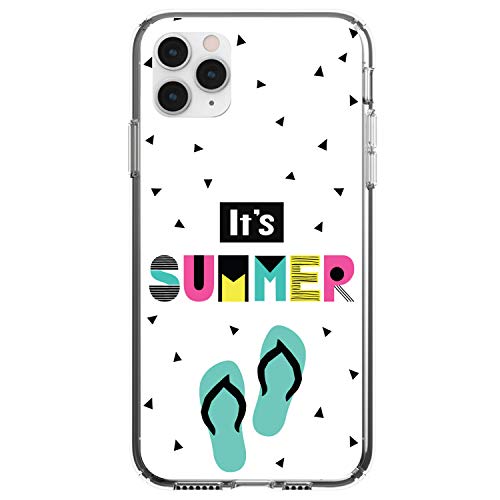 Summer Graphics - It's Summer Cartoon Flip Flops On Clear Case