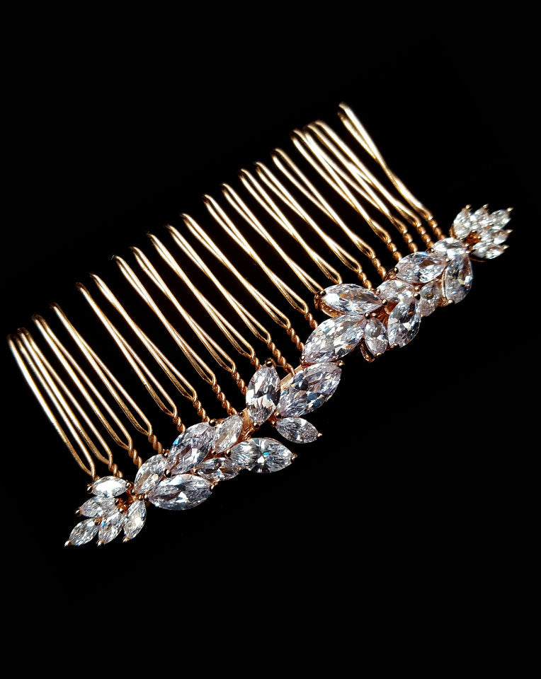 Elegant Bridal Headpiece - Allure II Comb by Stephanie Browne | Perfect for Weddings, Prom & Special Occasions
