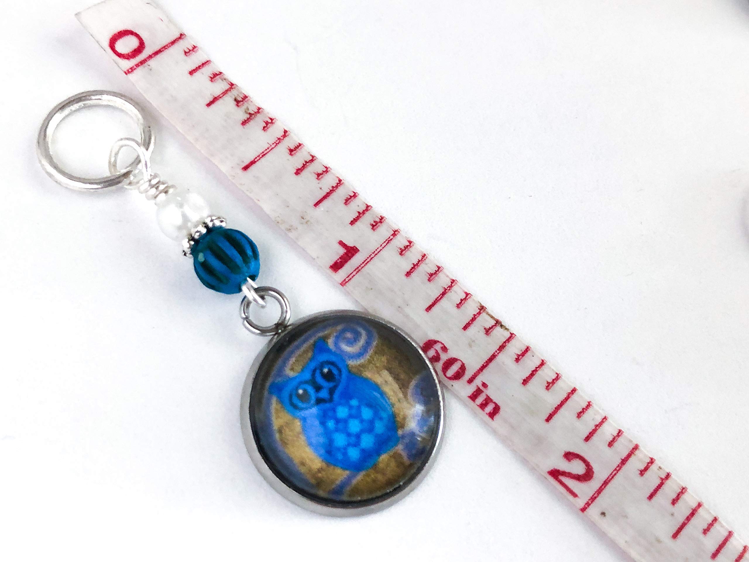 Owl Stitch Markers for Knitting & Crochet - Cute Handmade Knitting Accessories - Perfect Gift for Knitters - Great for Counting Stitches & Marking Rows in DIY Yarn Projects