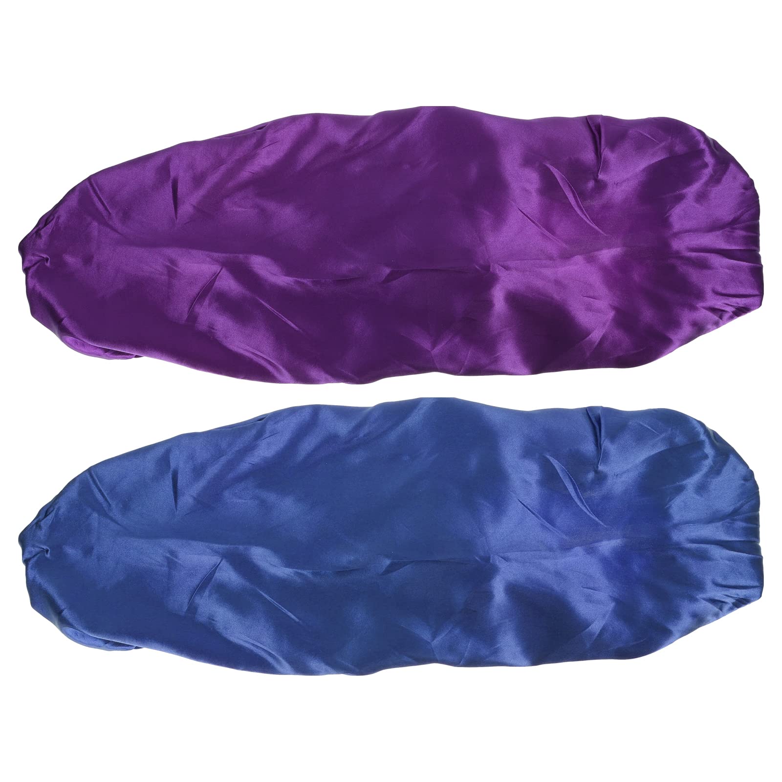 2Pcs Adjustable Nightcap Shower Hat - Large Round Sleeping Cap for Home, Travel & Spa (Multiple Colors) | Soft & Comfortable Hair Protection for Showering, Sleeping & Beauty Routines
