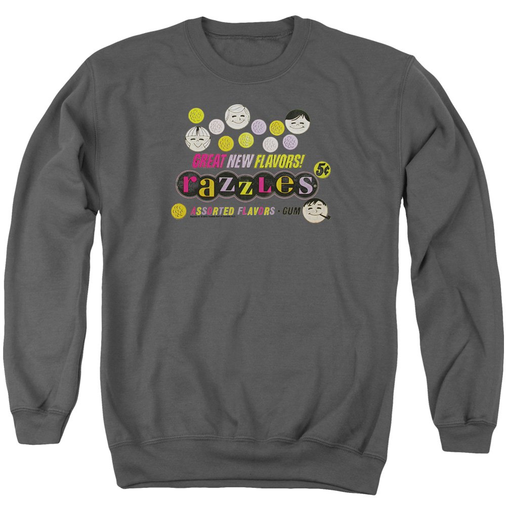 Dubble Bubble Razzles Retro Box Unisex Crewneck Sweatshirt for Men & Women - Vintage Candy Graphic Hoodie for Casual Wear & Nostalgic Fashion