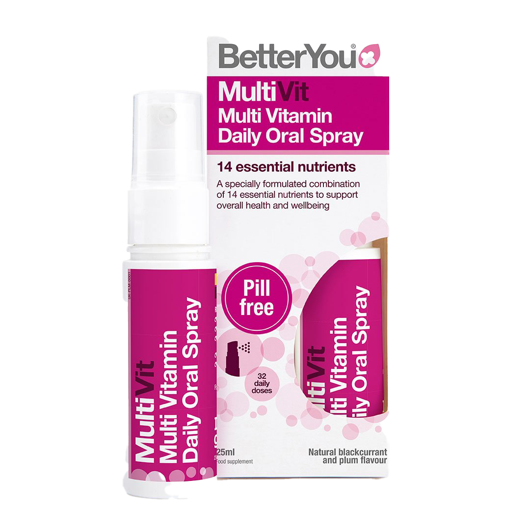 BetterYou MultiVitamin Daily Oral Spray 25ml - Fast Absorption Vitamin Supplement for Energy & Immunity - Perfect for Busy Professionals & Active Lifestyles