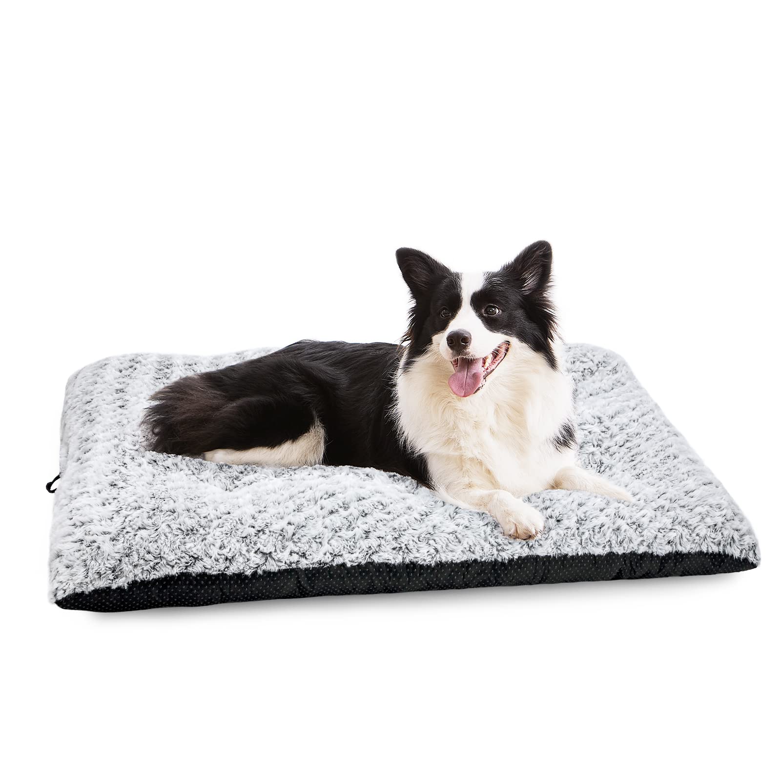 Washable Anti-Slip Dog Bed Kennel Pad for Large Dogs & Cats - 36 Inch Crate Mat - Perfect for Crates, Carriers & Indoor/Outdoor Use