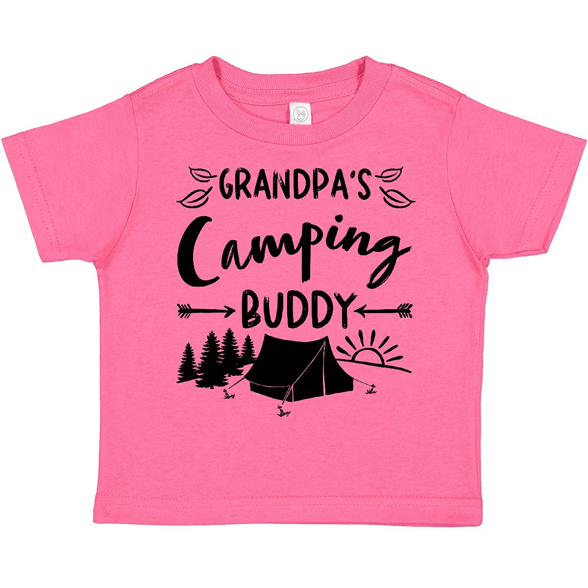 Inktastic Grandpas Camping Buddy Toddler T-Shirt - Cute Camping Themed Shirt for Toddlers - Perfect for Outdoor Adventures, Family Trips & Grandparents Day Gifts