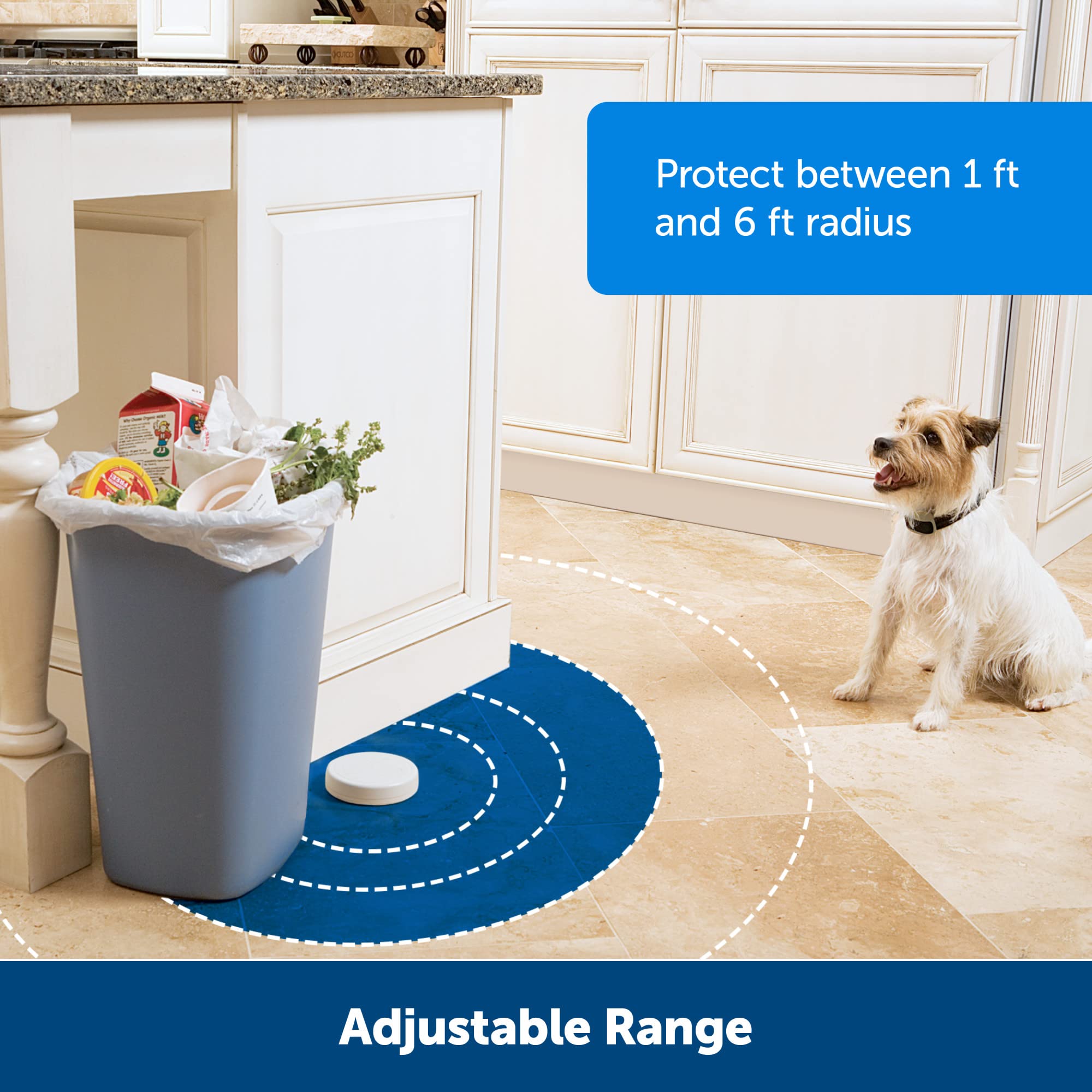 PetSafe Pawz Away Indoor Wireless Pet Barrier - Electric Training System for Dogs & Cats with Adjustable Receiver Collar | Keep Pets Away from Restricted Areas Like Furniture, Kitchens & Doorways