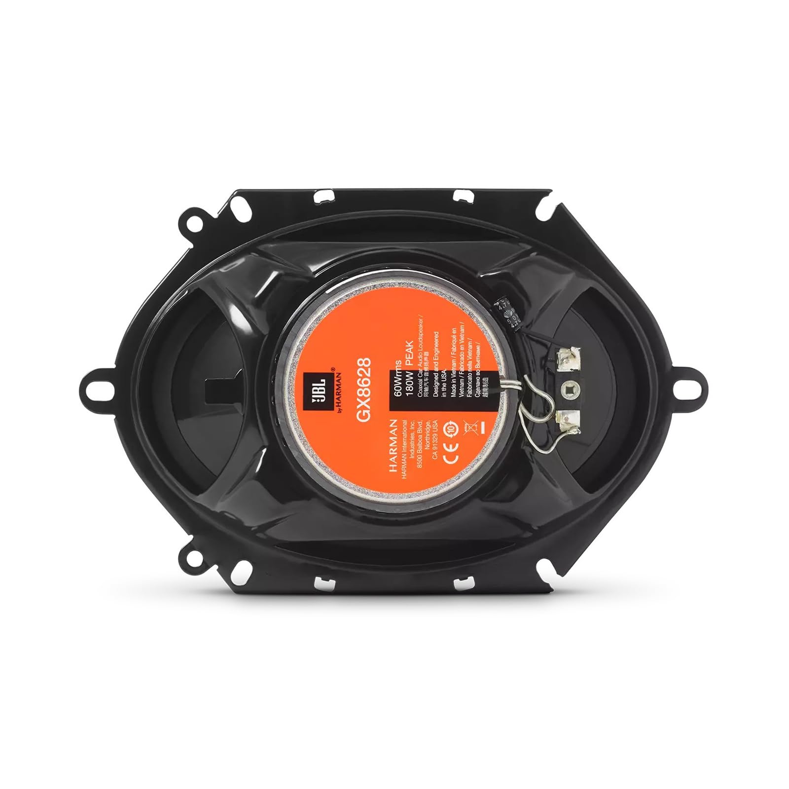JBL GX8628 6x8 Inch 2-Way Coaxial Car Speakers - Pair - High Power Car Audio System for Clear Sound | Perfect for Trucks, SUVs, and Sedans
