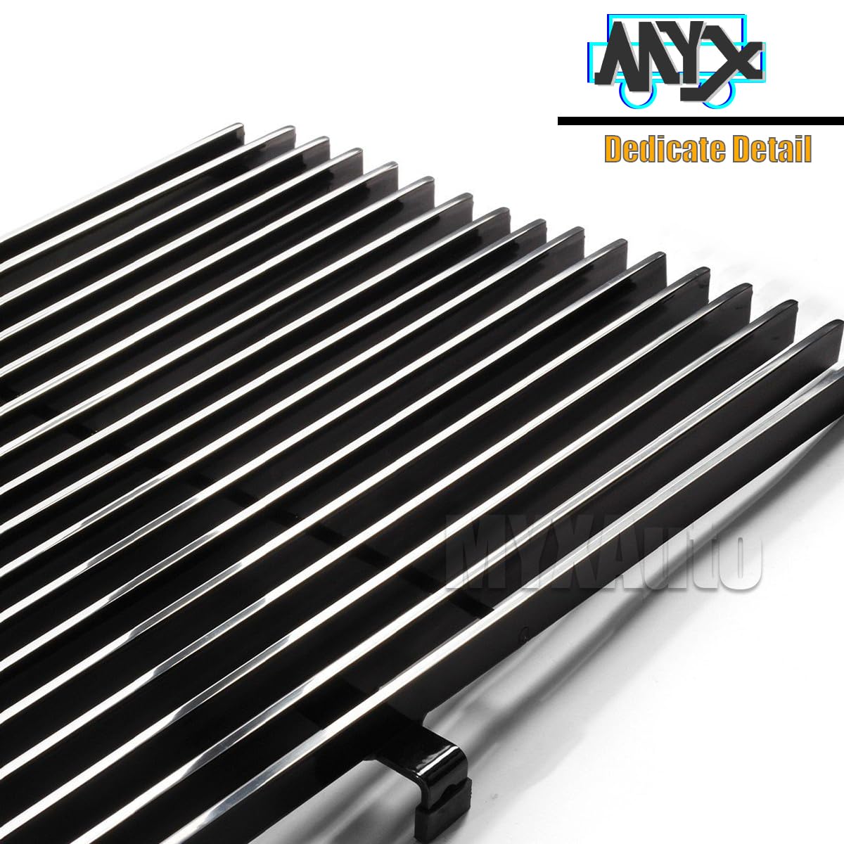 1981-1987 Chevy GMC Pickup Suburban Blazer Jimmy Replacement Upper Grille - Phantom Style with Stacked Lights & Mirror Polish Finish | Perfect for Restoration & Custom Upgrades