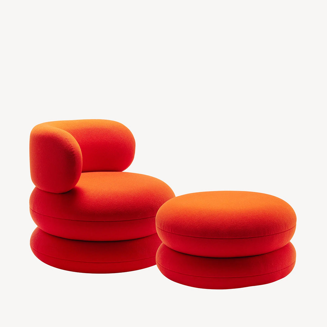 Verner Panton Easy Pouf by Verpan - Modern Lounge Seating for Living Room, Office & Relaxation Spaces