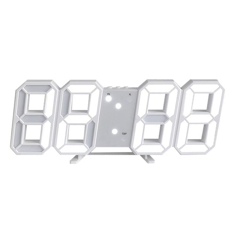 3D LED Digital Wall Clock - Modern Stylish Design for Home, Office & Bedroom | Easy-to-Read Display with Alarm & Temperature Function