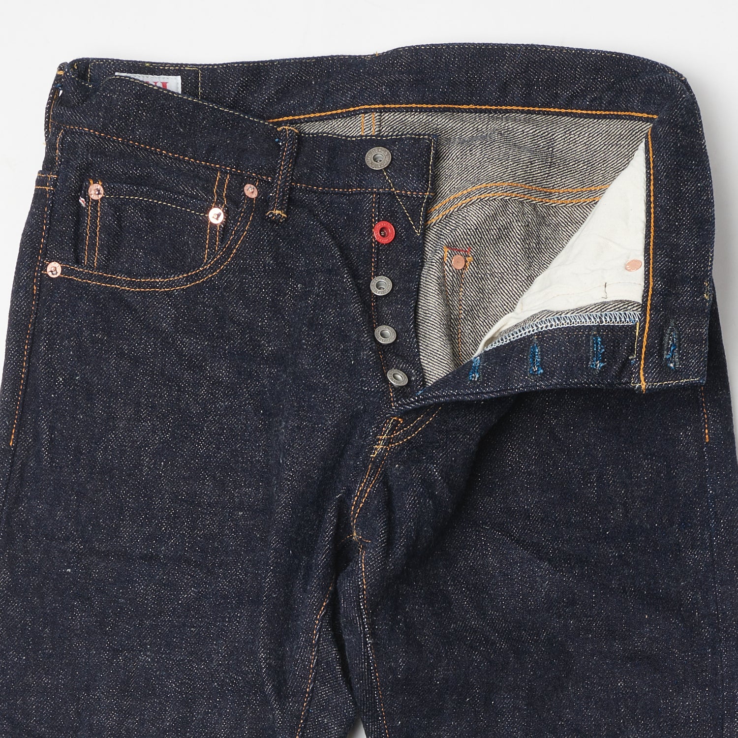 ONI 926DIZR Dark Indigo Secret Denim 20oz Regular Tapered Jeans for Men - Premium Selvedge Denim Pants for Work, Casual Wear & Street Style