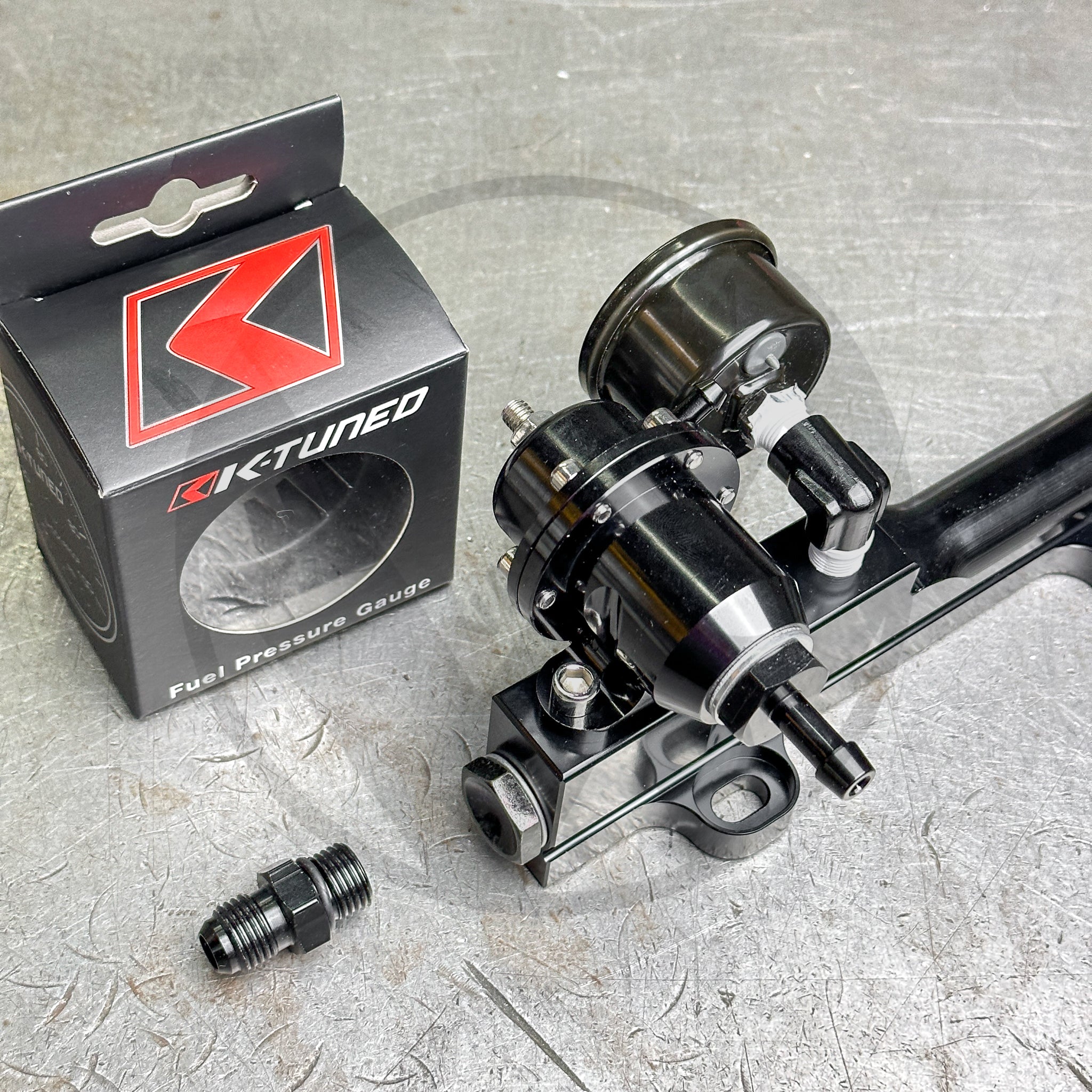 AEM Style Fuel System with K Tuned Fuel Pressure Gauge for Honda D16Z6 D15 3 Bolt Style - High Performance Fuel Upgrade for Honda Civic, CRX & Integra - Perfect for Racing & Engine Tuning