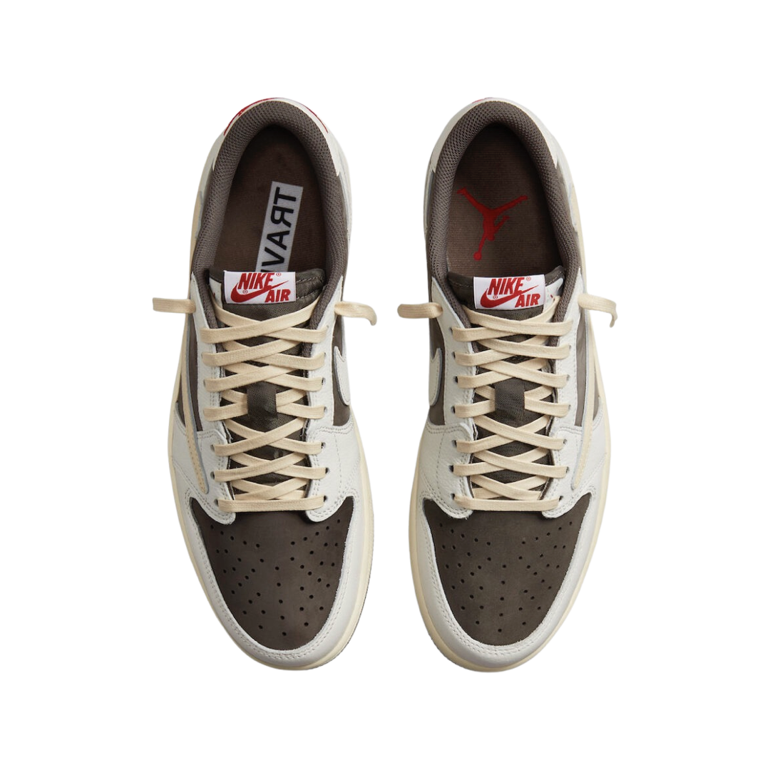 Air Jordan 1 x Travis Scott Retro Low OG SP Reverse Mocha Sneakers - Limited Edition Collaboration Shoes for Men - Perfect for Streetwear, Sneaker Collecting & Casual Fashion