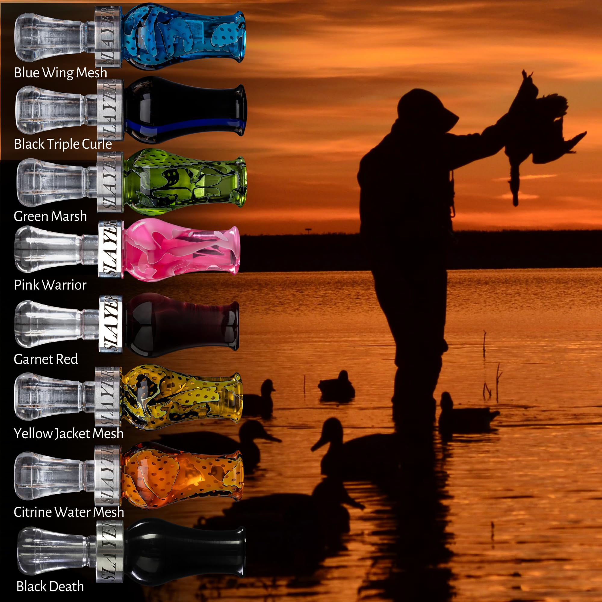 Premium Drake Double Reed Duck Call - Realistic Hunting Sound for Waterfowl | Superior Tone & Easy to Use | Beginner to Expert Duck Hunting Accessories | Ideal for Marsh, Field & Blind Hunting