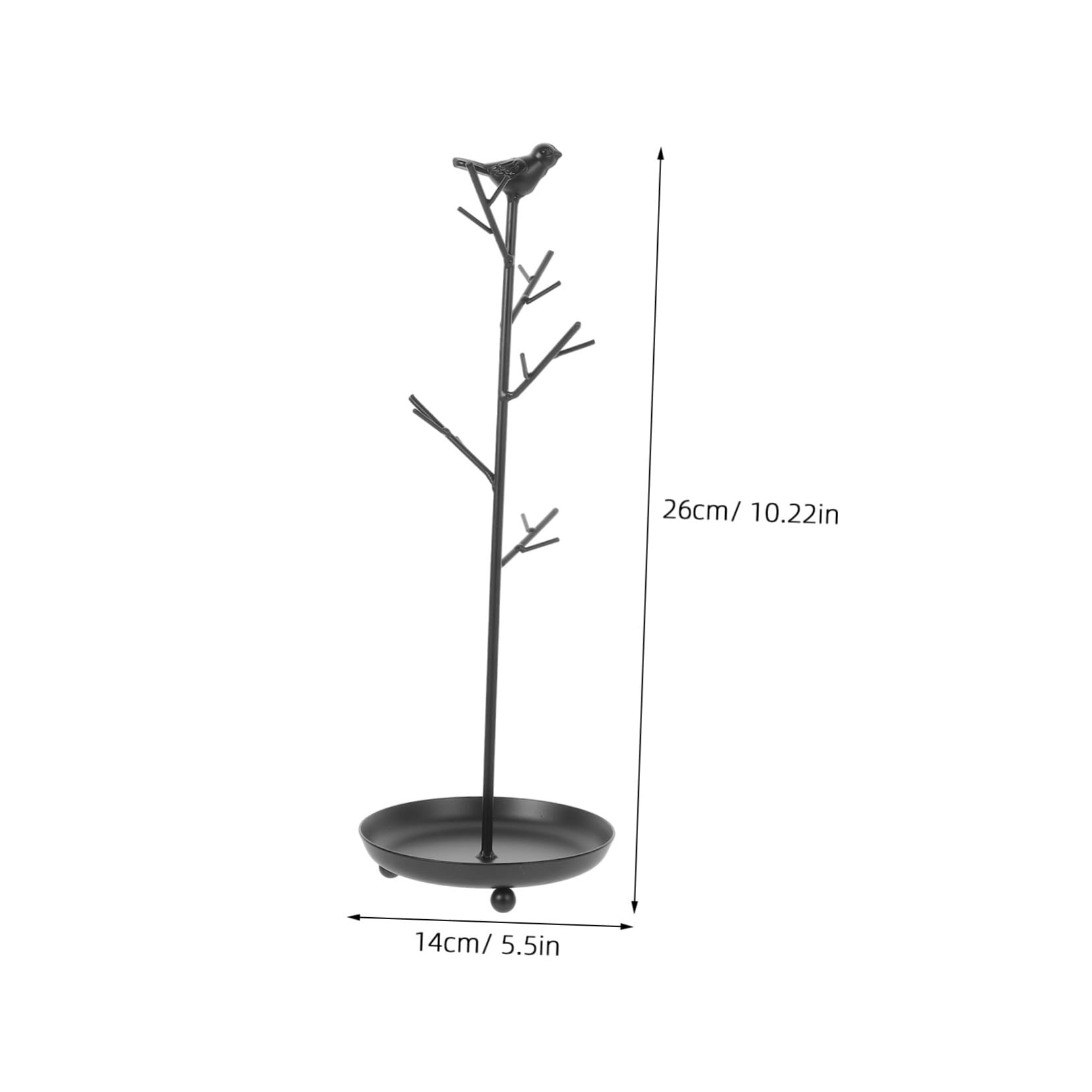 KESYOO Jewelry Display Organizer - Metal Earring, Ring, Necklace & Bracelet Hanging Tree Stand for Desktop - Perfect for Home, Office & Boutique Jewelry Organization