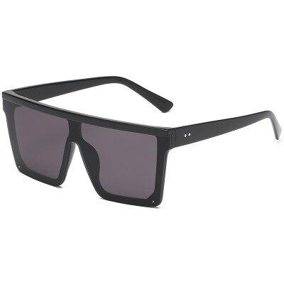 Flat Top Oversized Luxury Sunglasses for Women - UV Protection Fashion Sunglasses - Trendy Oversized Shades for Beach, Driving & Outdoor Activities