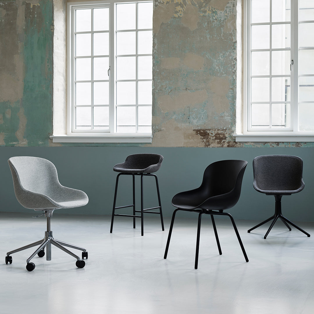 Modern Hyg Side Chair with Sturdy Steel 4-Leg Base - Perfect for Dining Room, Kitchen, Office & Small Space Decor